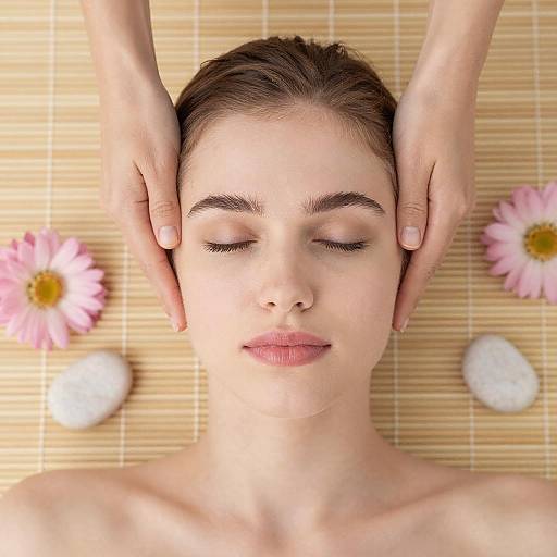 Serene Portrait of a Relaxing Woman