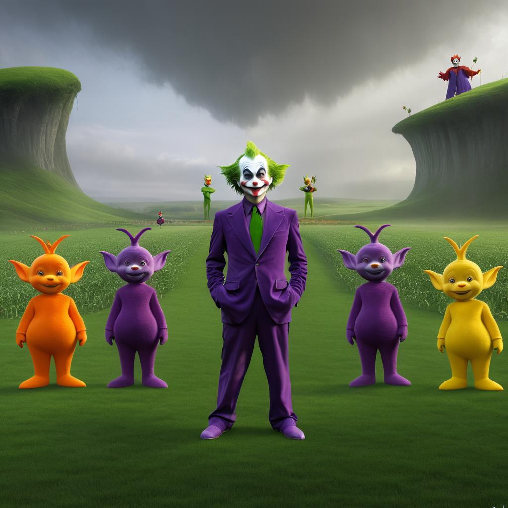 Joker and Teletubbies Concept Art