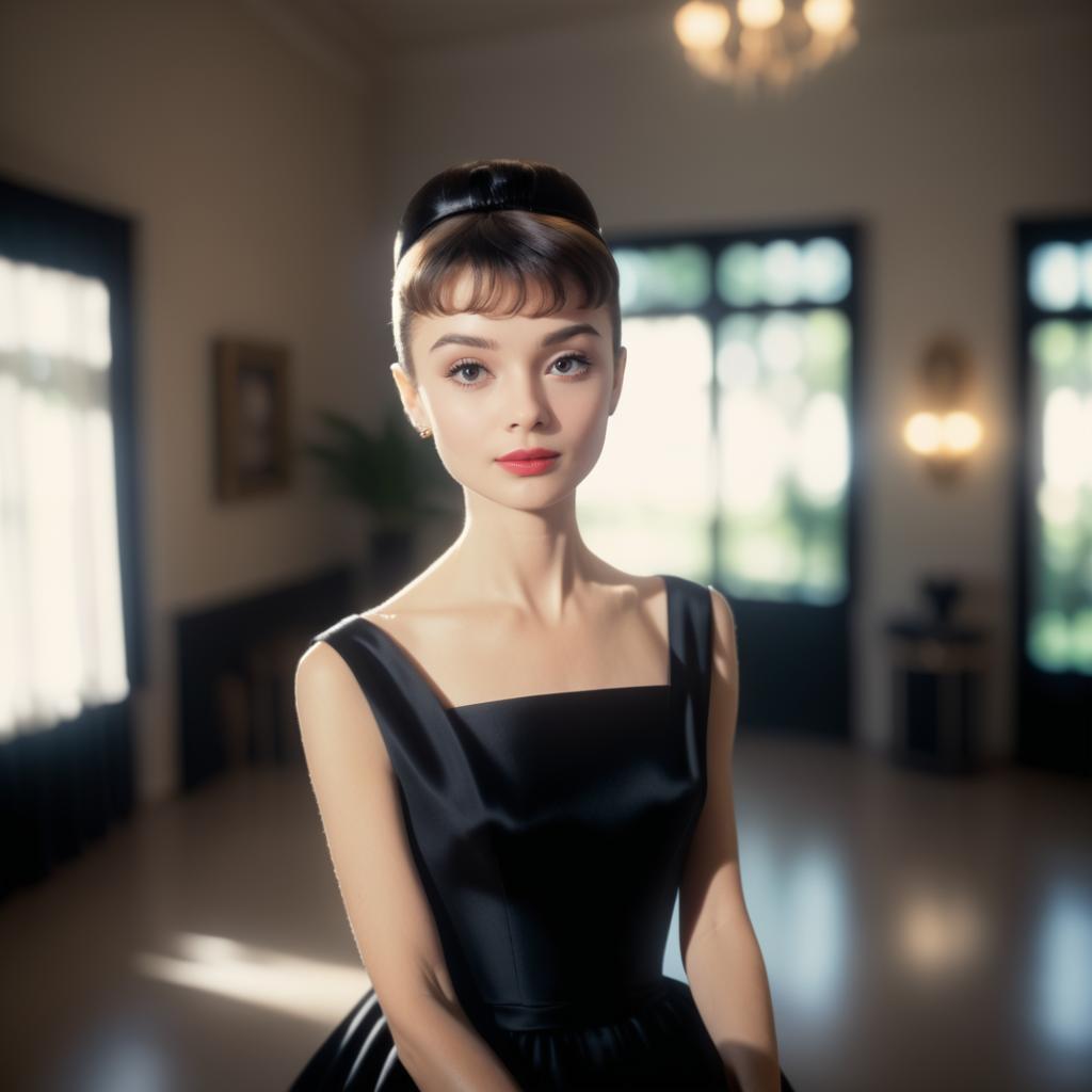 Nostalgic Pinhole Portrait of Audrey Hepburn