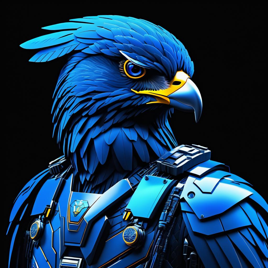 Dystopian Blue Falcon Commander Portrait