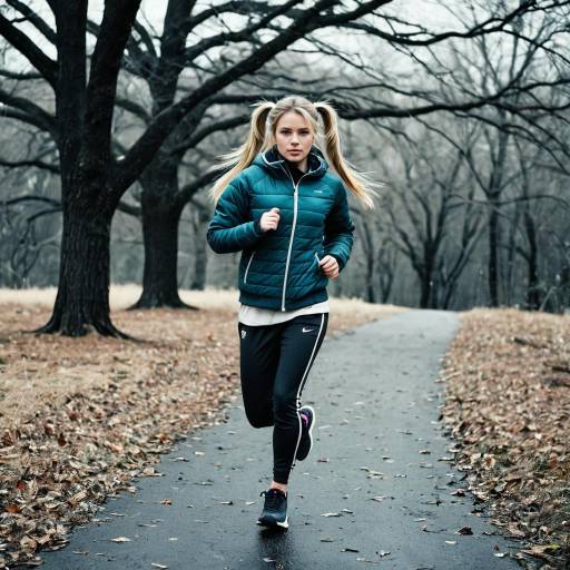 Solo Runner in Cold Weather Apparel