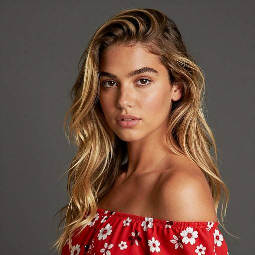 Portrait of a Young Woman in Red