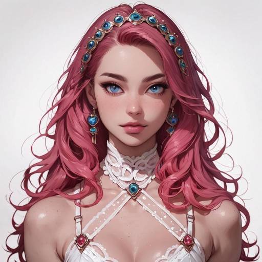 Bohemian Goddess in Lingerie Portrait Bohemian Goddess in Lingerie Portrait