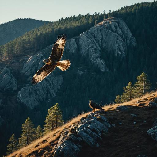 Hyperrealistic Soaring Hawks in Nature Hyperrealistic Soaring Hawks in Nature