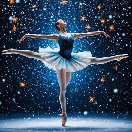 Elegant Porcelain Ballerina Under Starry Skies Elegant Porcelain Ballerina Under Starry Skies