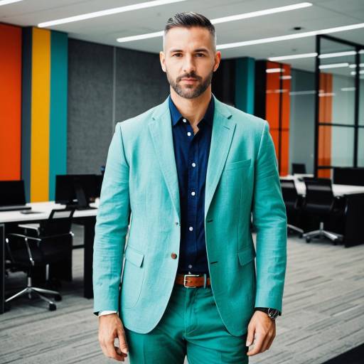Confident Businessman in Modern Office