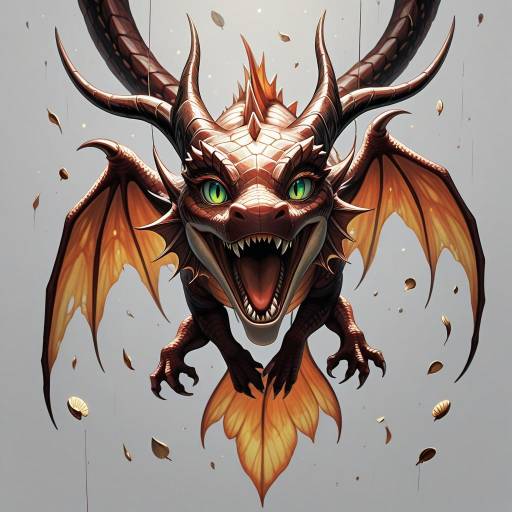 Dynamic Dragon with Intricate Details Dynamic Dragon with Intricate Details