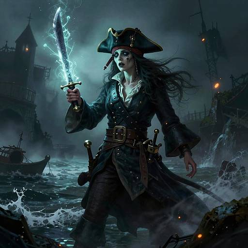 Ghostly Pirate Lord in Haunted Bay