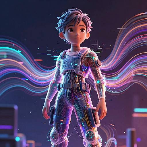 Abstract AI Tween Digital Art