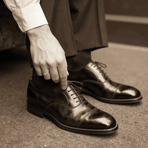 Vintage Shoe Licking Portrait