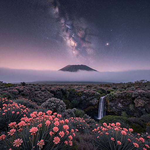 Mesmerizing Celestial Island Landscape