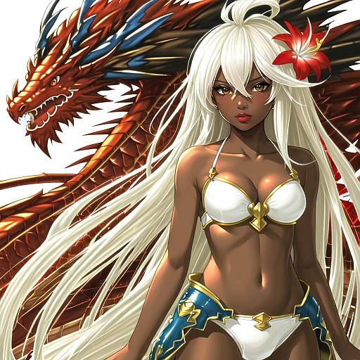 Illustration of Zooey (granblue fantasy), granblue fantasy in the style of Masayo (gin no ame)