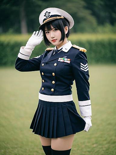 Lifestyle costume photo of Haguro kai ni (kancolle). Cosplay clothes