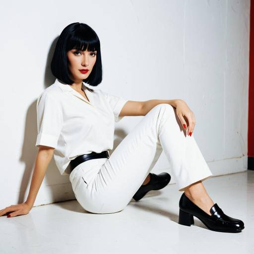 Seductive Mia Wallace Cosplay Inspired Shoot