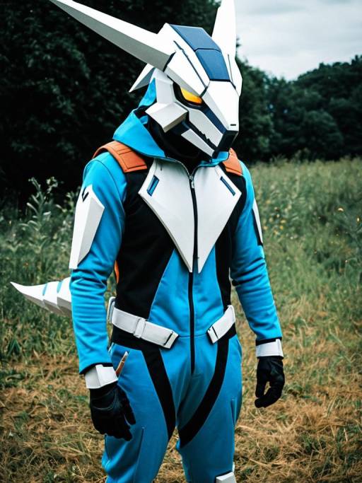Man in Cobalion Cosplay Costume