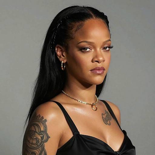 Rihanna Surreal Portrait in Dalí Style