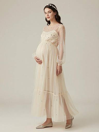 Ethereal Maternity Fairy Fashion Portrait