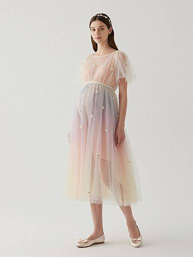 Ethereal Maternity Fairy Fashion Portrait