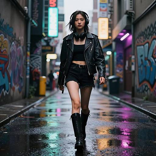 Vicky as Cyberpunk Urban Explorer