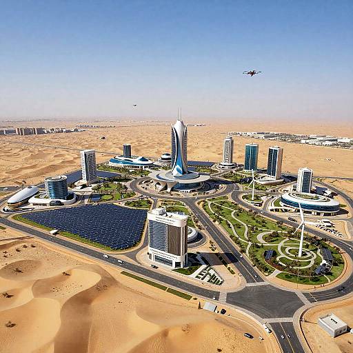 Neom Desert Metropolis Aerial View