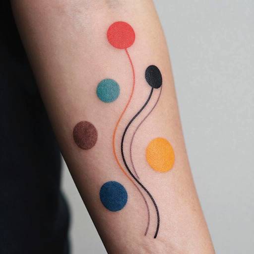 Polka Style Minimalist Tattoo Art