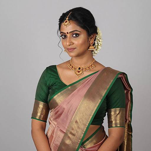 Elegant Portrait of a South Indian Woman