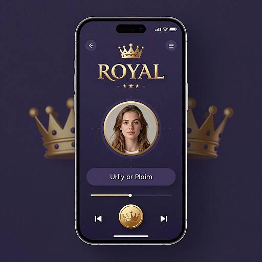 Photograph of a smartphone displaying 