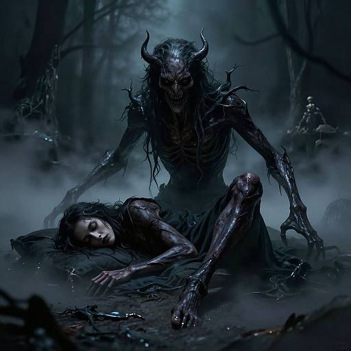 Haunting Sleep Paralysis Demon