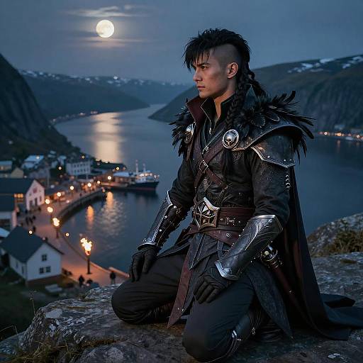 Raven Rogue Cosplay on Cliff Edge