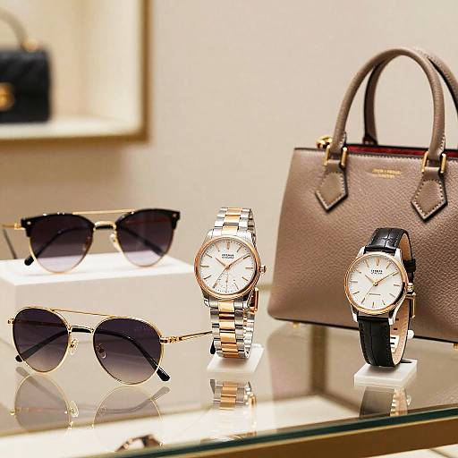 Luxury Accessories Display Elegance