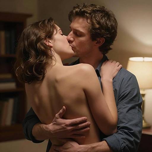 Passionate Embrace: An Intimate Moment