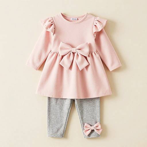 Cute Pink Bow Dress Outfit