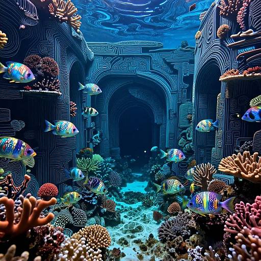 Enchanted Underwater Coral Maze