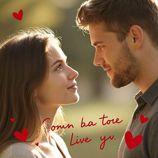 Romantic Golden Hour Couple Portrait