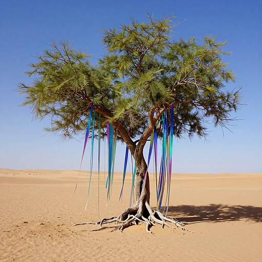 Prismatic Ribbons on Desert Tree
