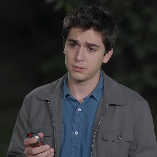 Worried Young Man Holding Remote Device