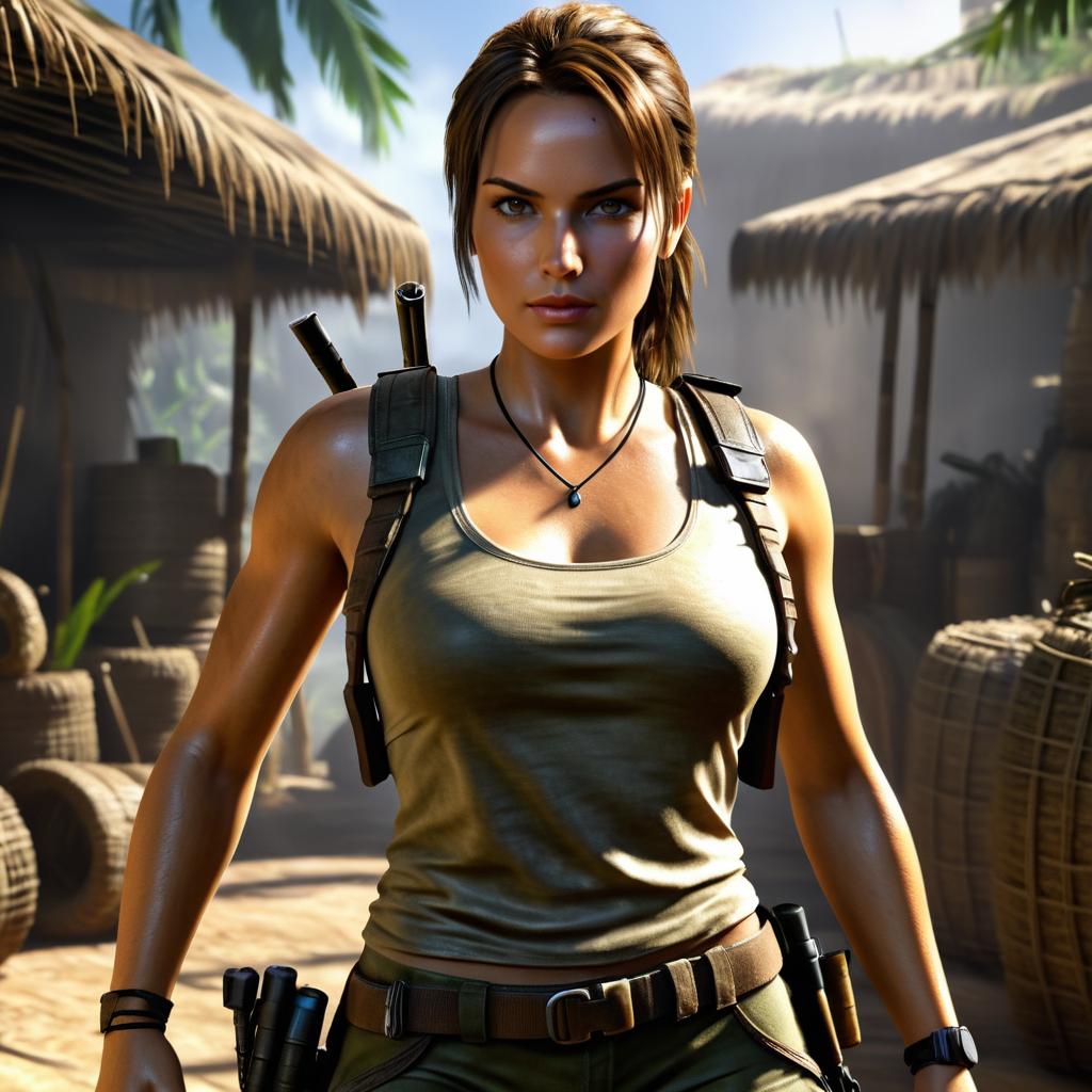 Photorealistic Lara Croft on iPhone