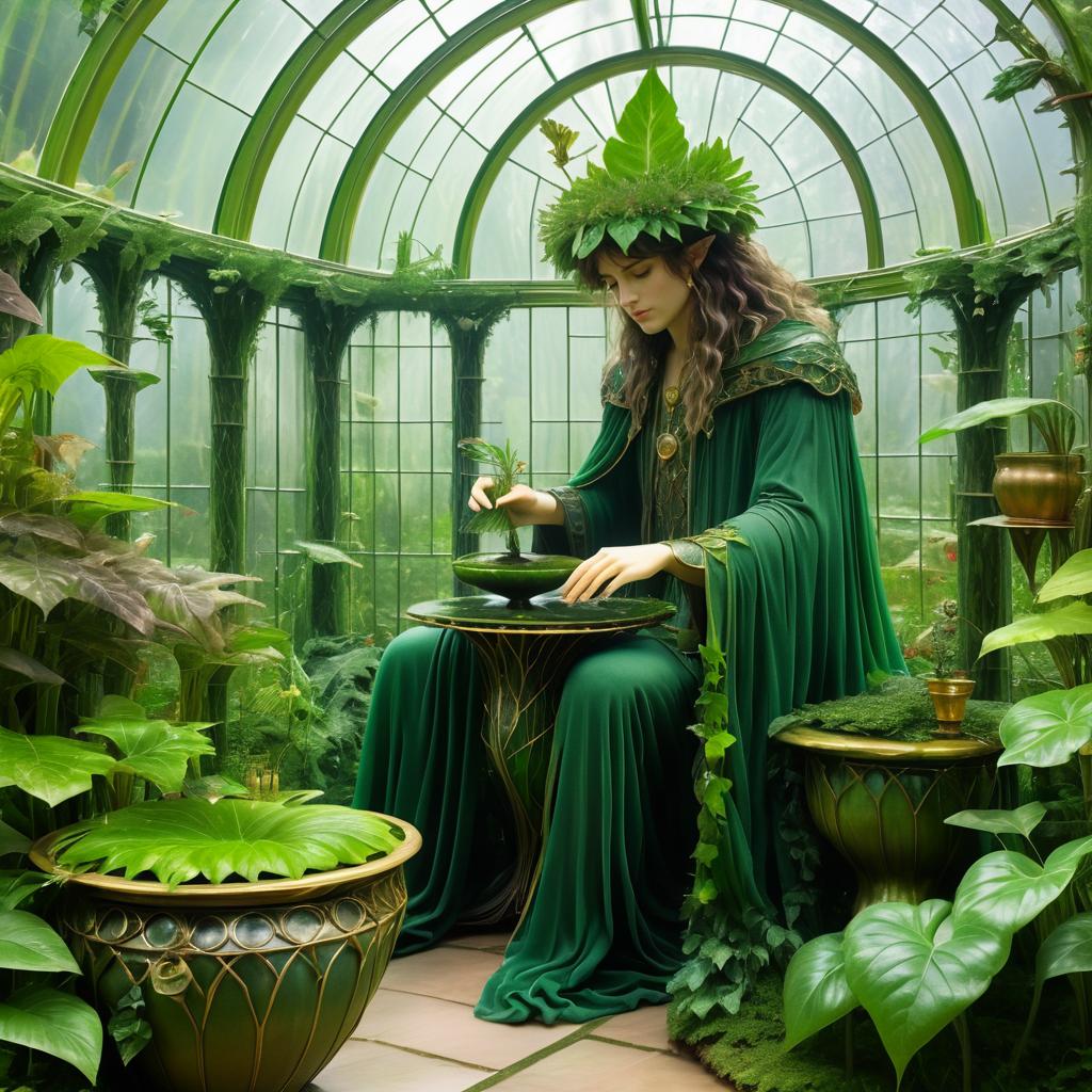 Enchanted Forest Guardian in Greenhouse