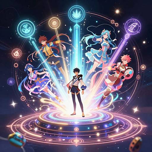 Fantasy Anime Generator with Magical Runes