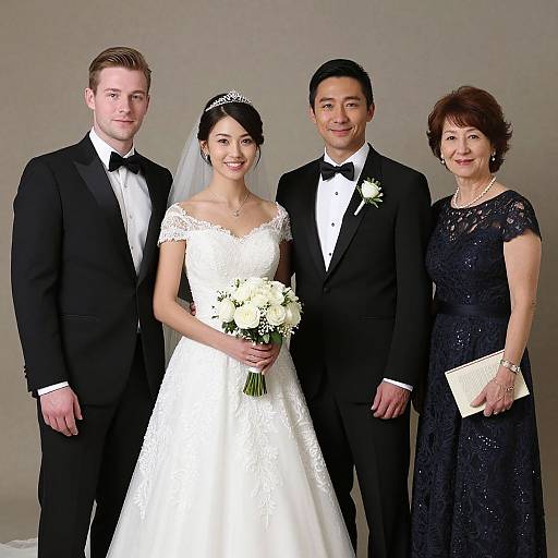 Elegant Wedding Party Portrait