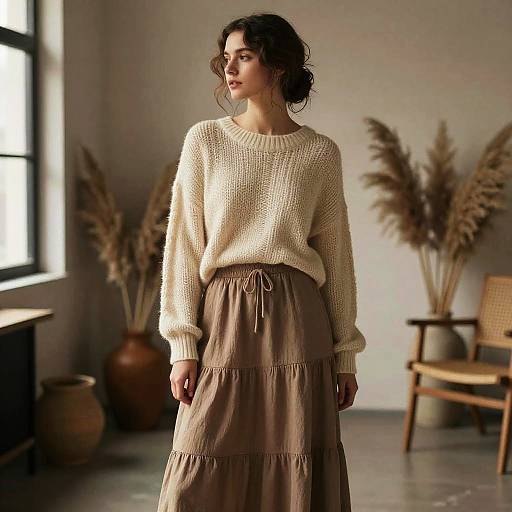 Boho Half-Updo in Chic Loft