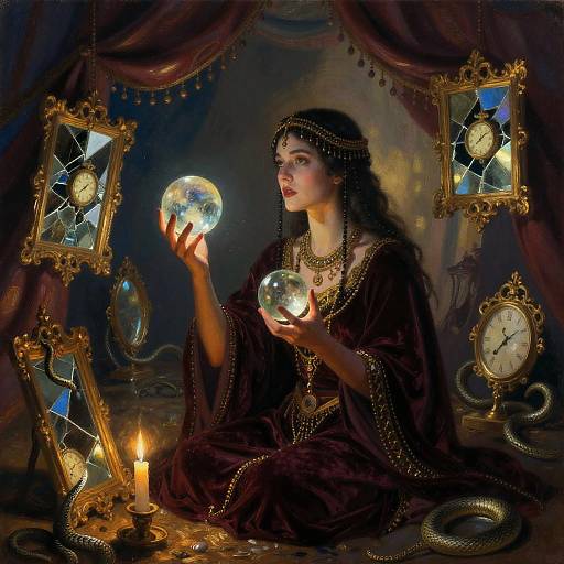 Mystical Fortune Teller's Enigmatic Tent