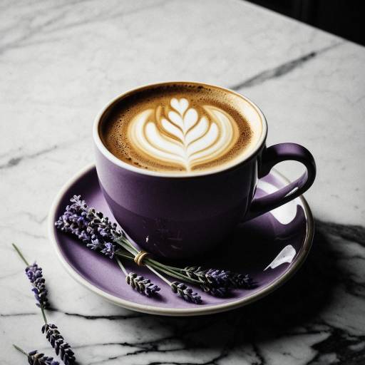 Latte Noir: Lavender-Inspired Nostalgia