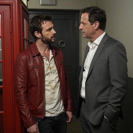 Confrontation in a Dimly Lit Hallway