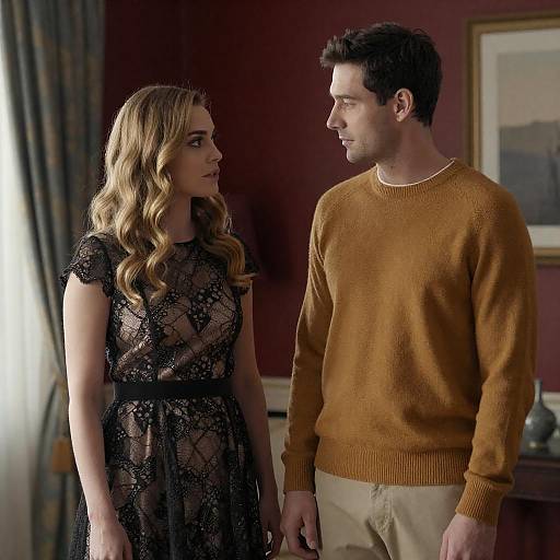 Intimate Indoor Portrait of Two People