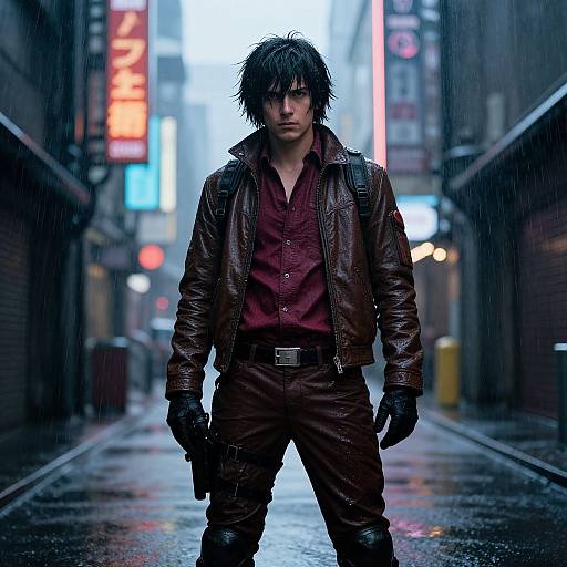 Cyberpunk Cowboy Bebop Jet Portrait