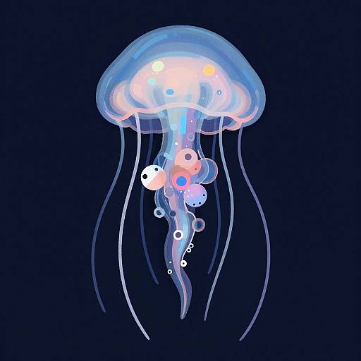 MSPaint Style Robotic Jellyfish