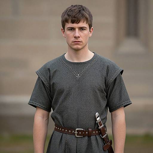 Realistic Portrait of Medieval King Arthur