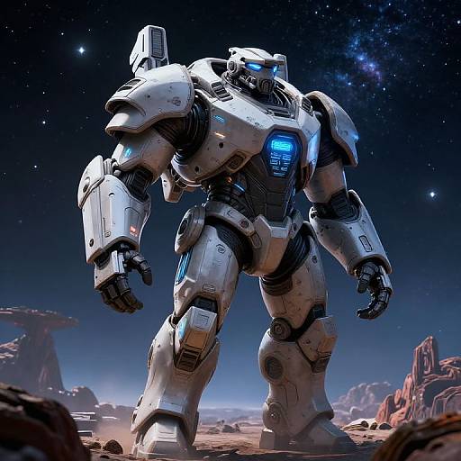 Futuristic Space Exploration Armor