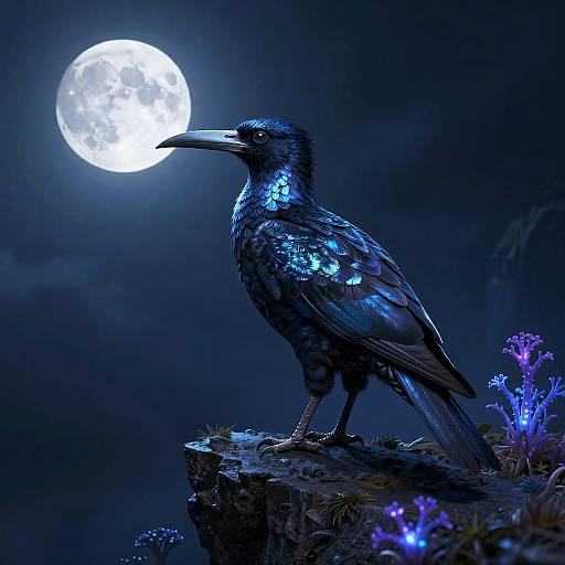 Mystical Razor Beak on Cliff